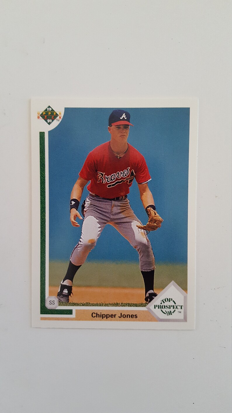 Vintage 1991 Chipper Jones Top Prospect Rookie Card No 55 Etsy