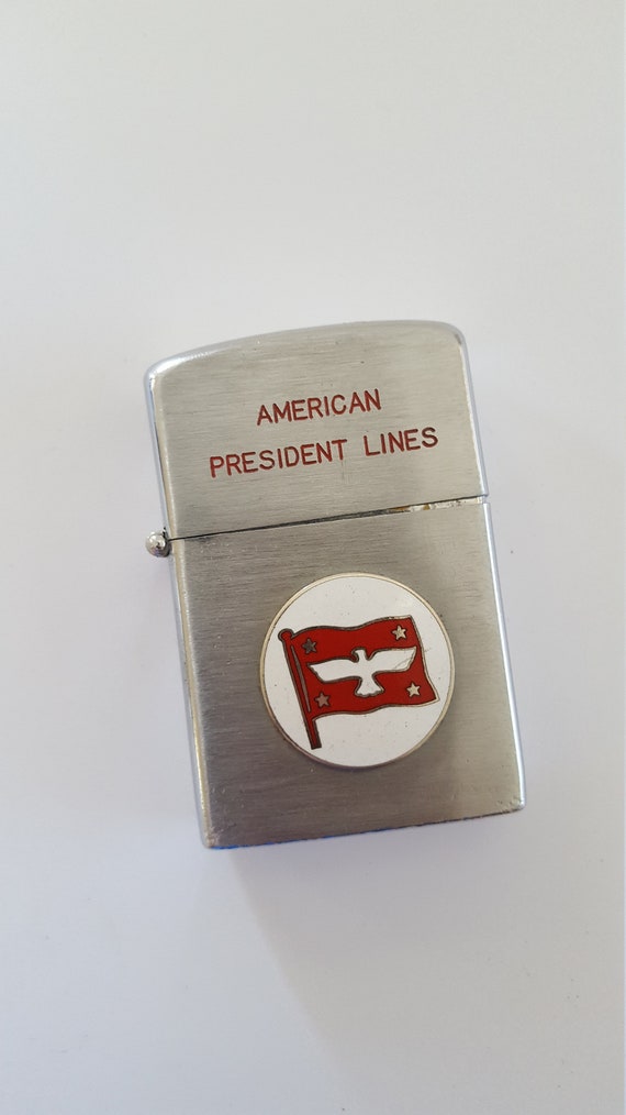 Buy Vintage Early 1960's Cigarette Lighter Windproof American President  Lines Shipping, Original, Needs Flint and Fluid Online in India