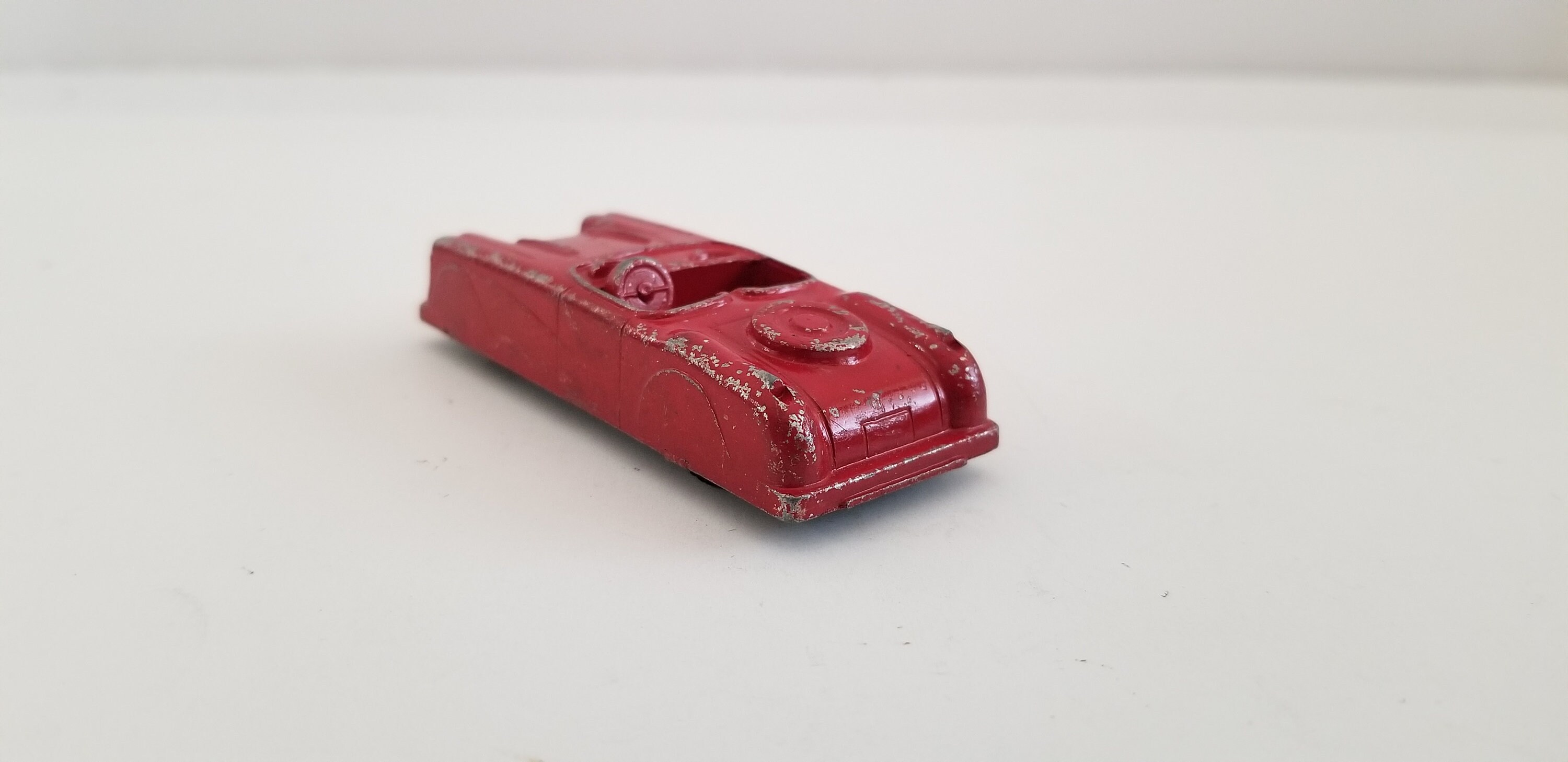 Vintage 1950's Midgetoy Convertible Toy Car, Chippy Red Paint in Good ...