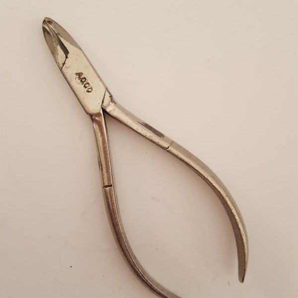 Vintage circa 1950's American Optical well used Optical/Opticians tool pliers, marked M/49 AO CO. 5"