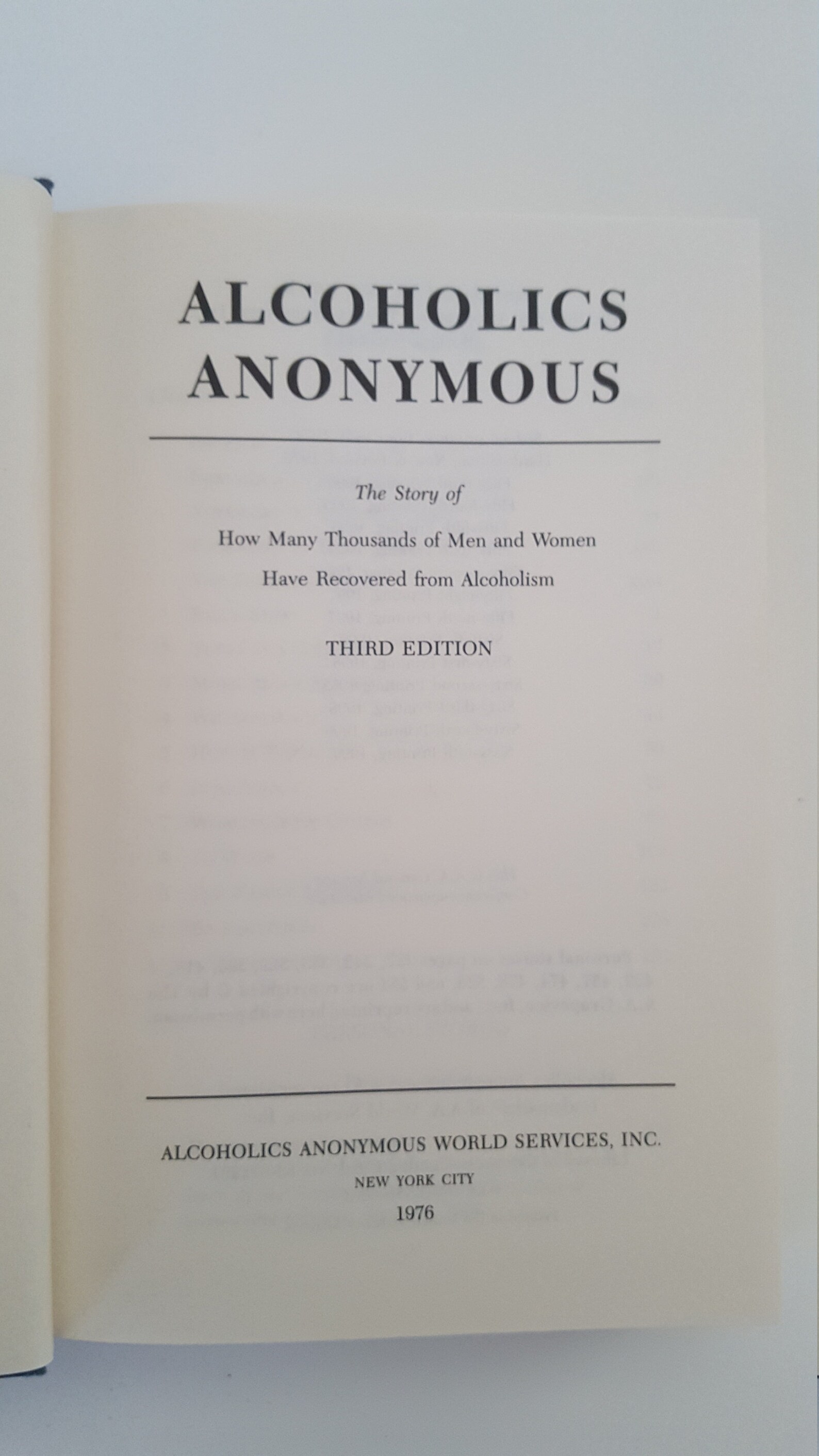 Vintage Alcoholics Anonymous Third Edition 13th Printing From - Etsy