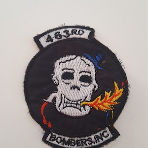 Vintage circa 1970&#39;s USAF Squadron patch 463rd Bombers,Inc