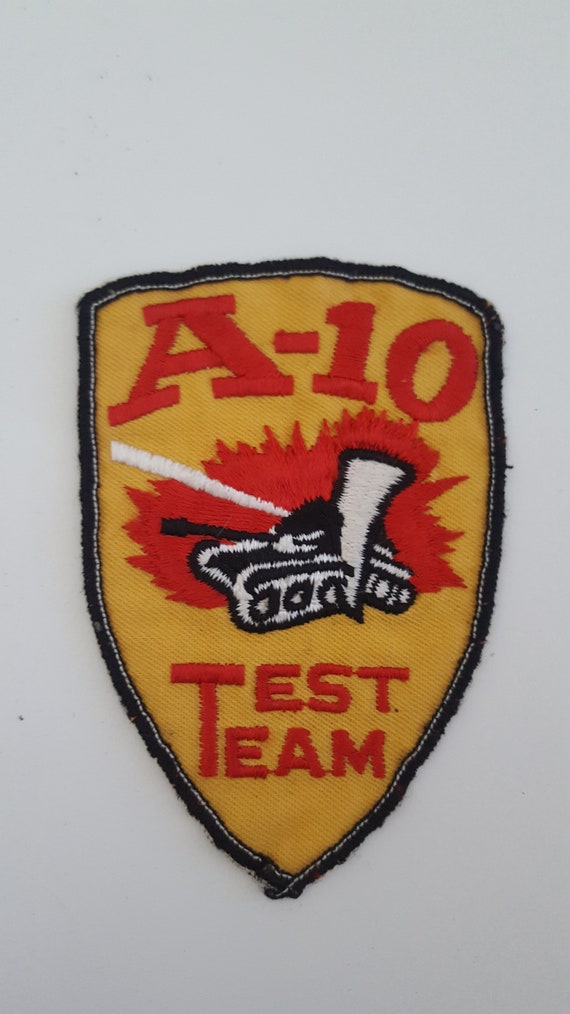 Vintage circa mid 1970's "A-10 Test Team" embroid… - image 1