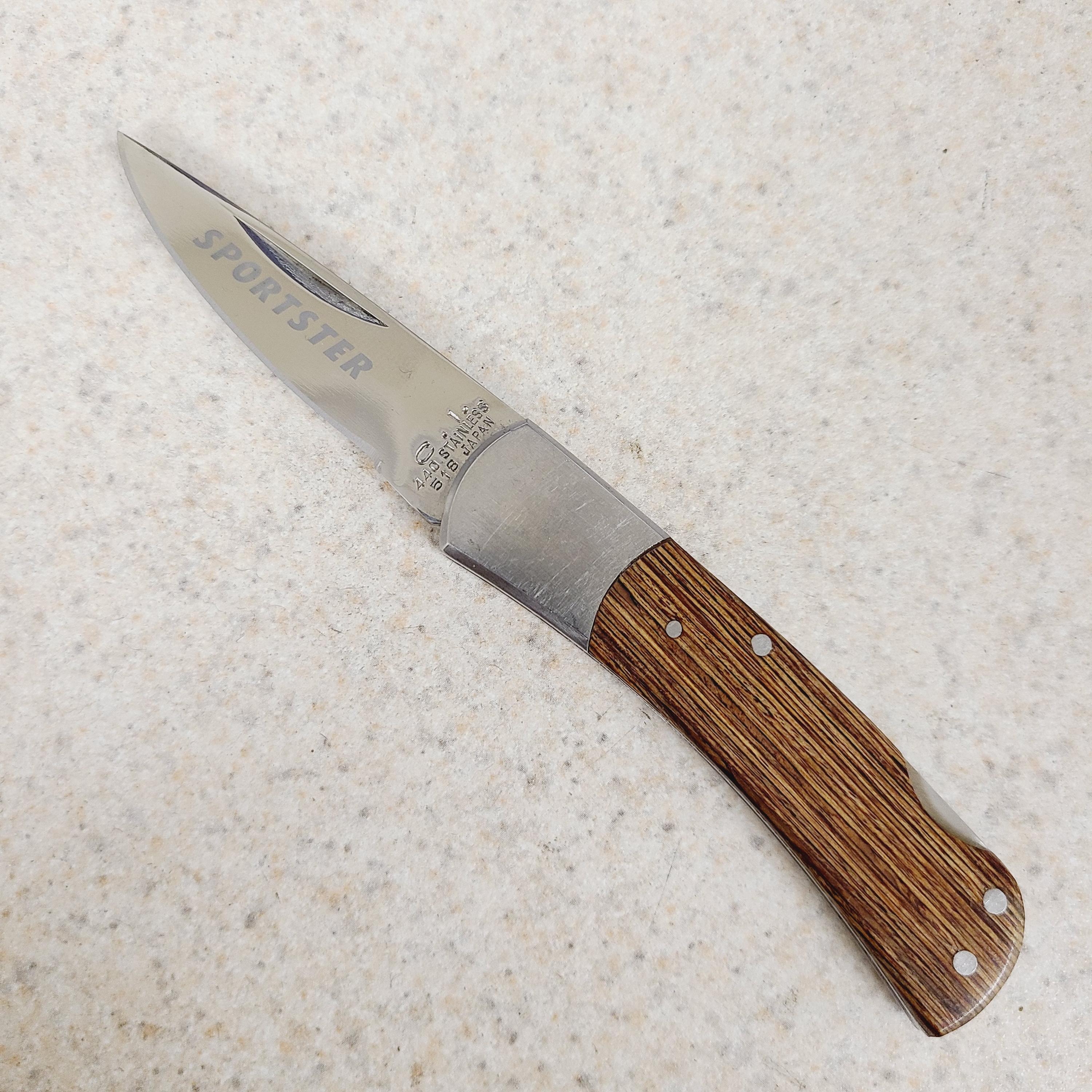 Vintage Seki Japan Folding Knife: Compass Industries No.518