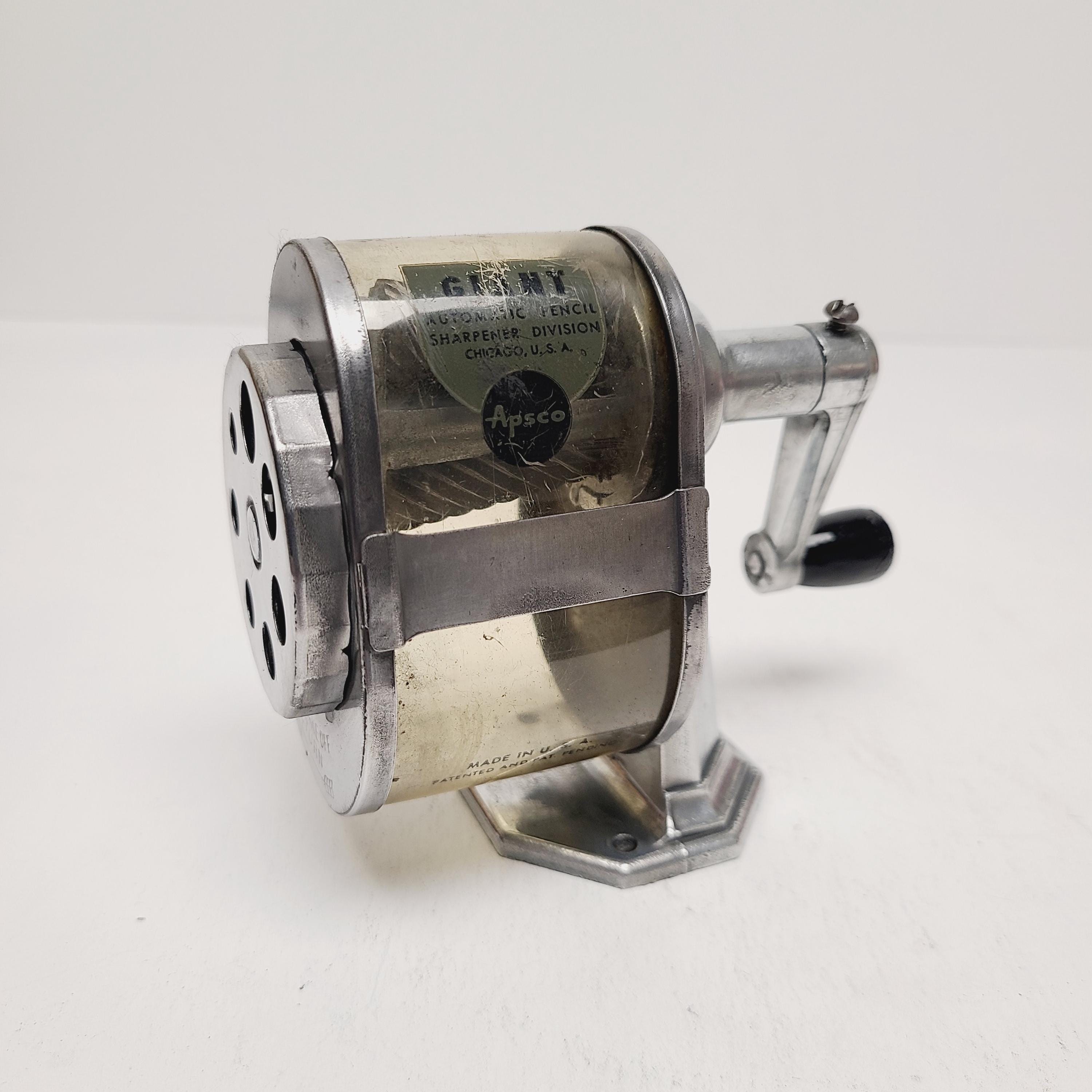 Vintage 1930s Apsco Giant Pencil Sharpener: 7-size Model Cleaned