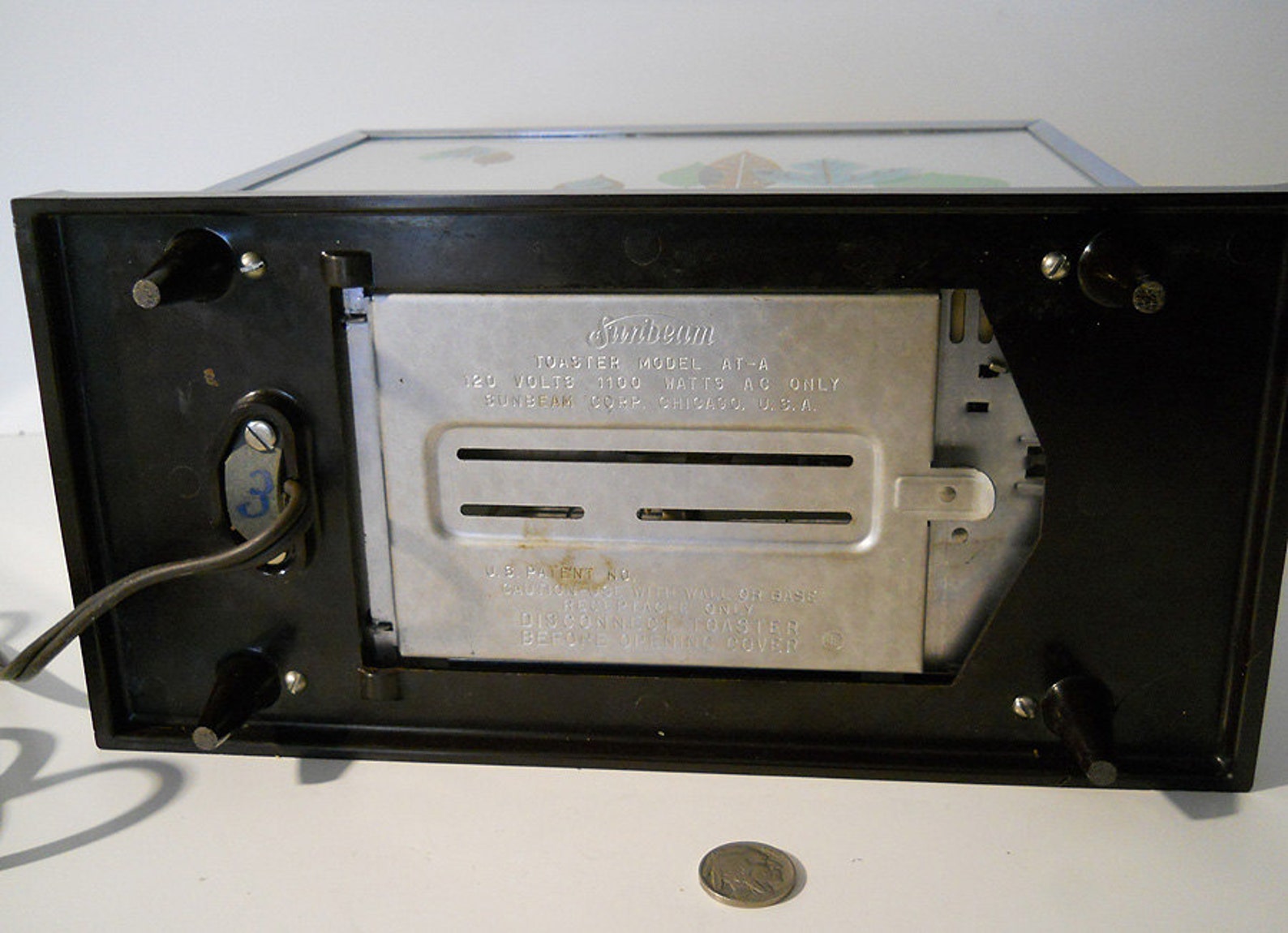 Vintage Sunbeam Toaster Model ATA 1960 glass panel sides Etsy