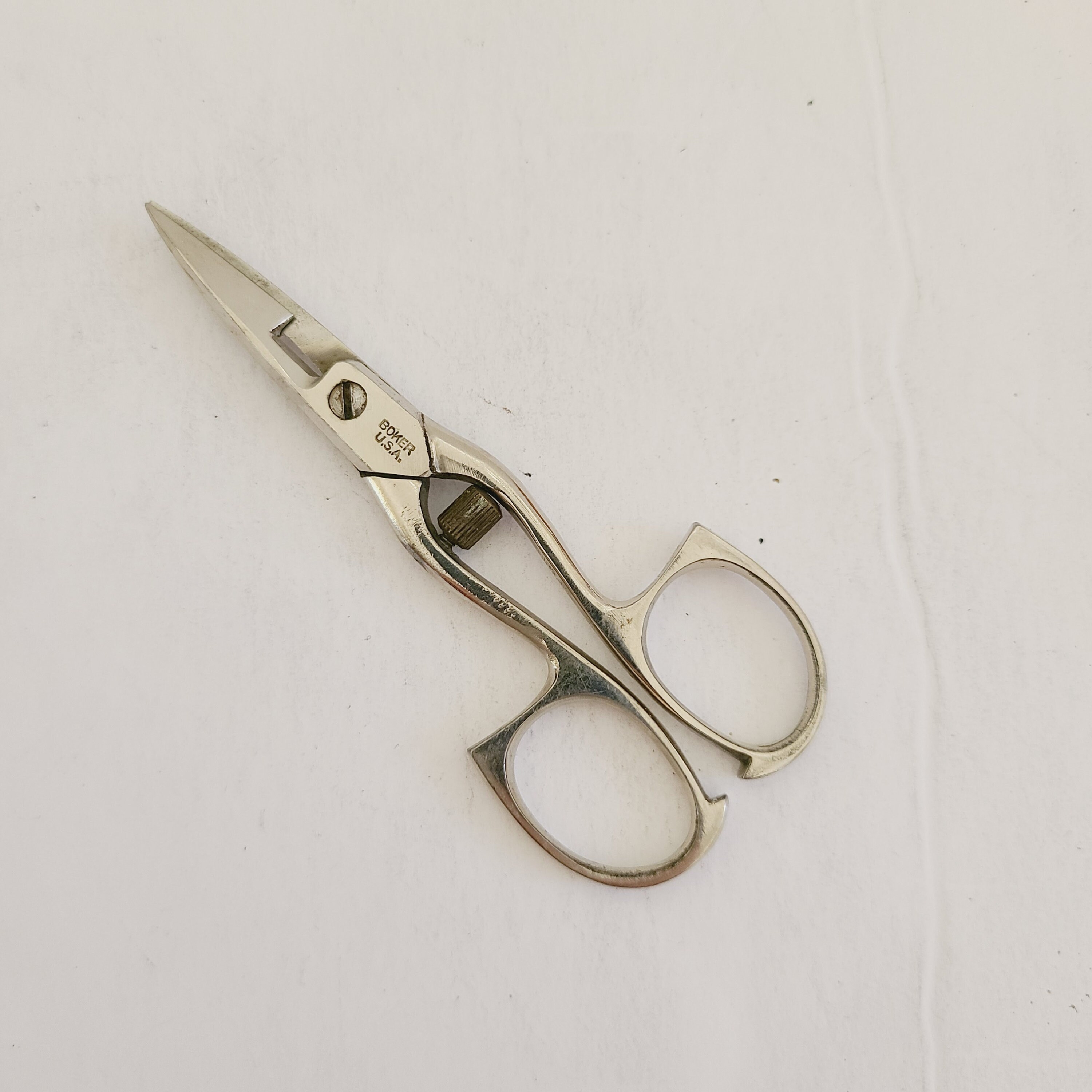 Vintage Boker USA Buttonhole Scissors Probably Post War 1950's