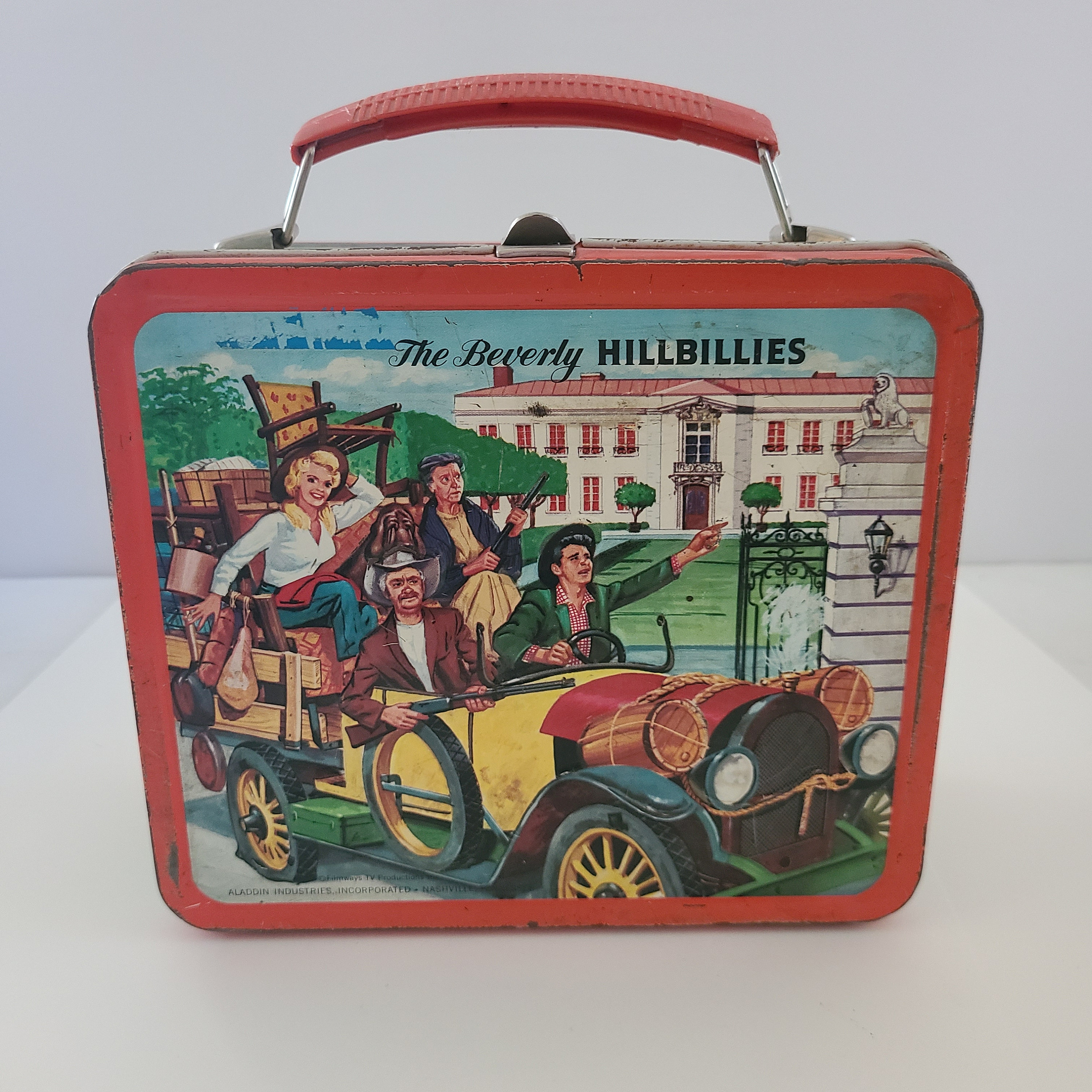 Vintage 1963 Beverly Hillbillies Aladdin graphic lunch box, no thermos good condition relative to age