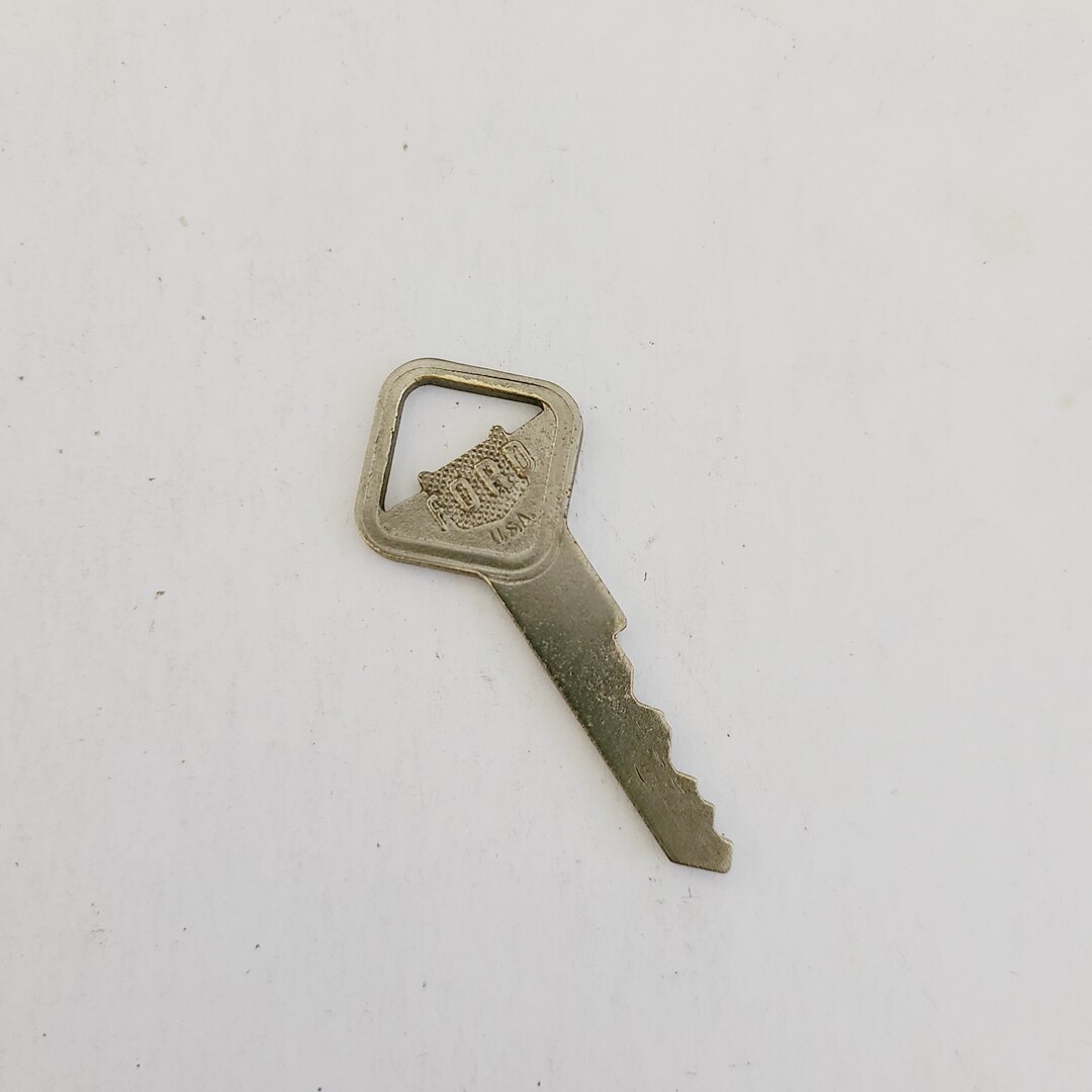 Vintage Ford Car Key: Chrome Brass 'H' Cut, 1940s-60s - Etsy