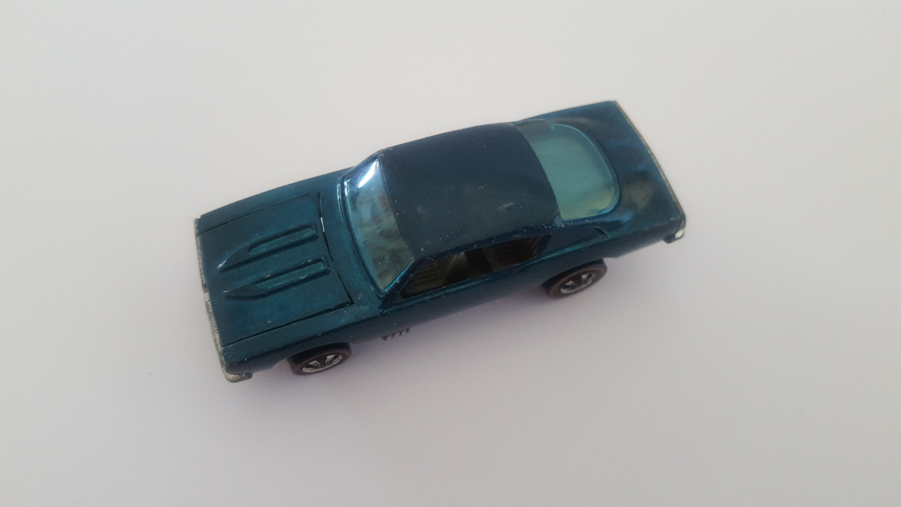 Vintage Hot Wheels Custom Barracuda: Spectraflame Aqua, Brown Interior ...