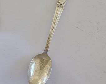 Vintage President Thomas Jefferson silver plate spoon, William Rodgers Co. Louisiana Purchase