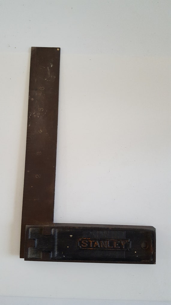 Antique 1921 22 Stanley No.12 Try Square Sweetheart Logo