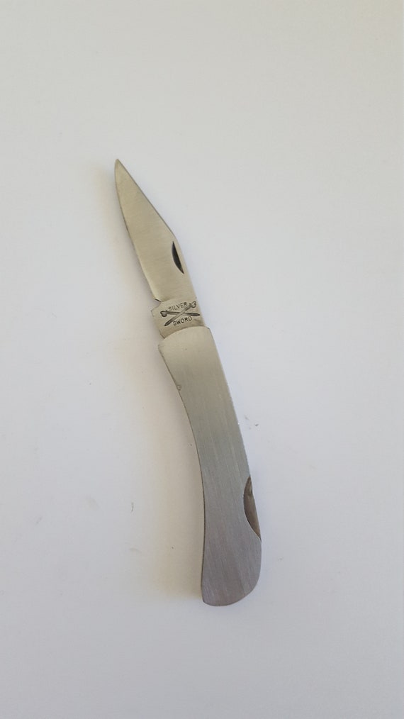 Strange flea market find, blade of a drop knife with door handle as handle,  self-made, knife 