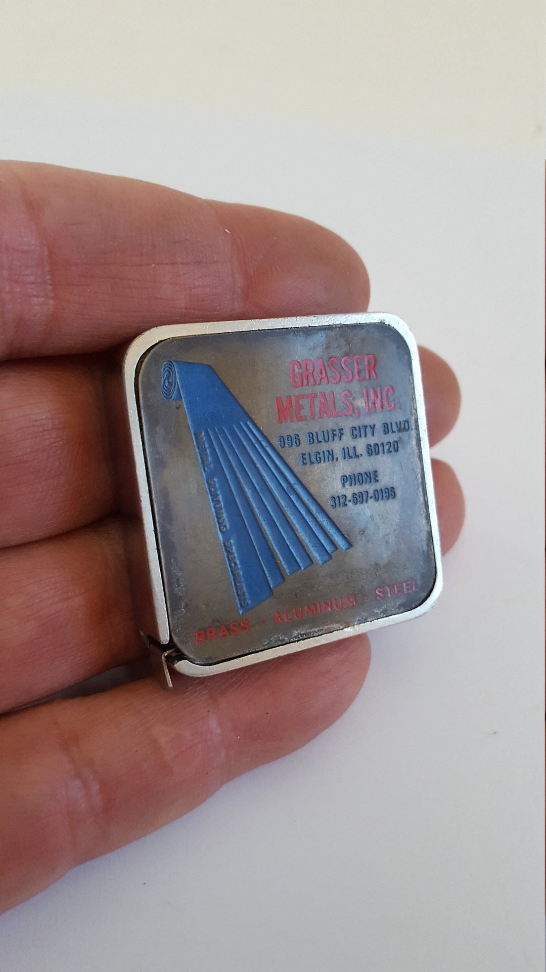 Vintage Circa Late 1960's Barlow Advertising Tape Measure Grasser