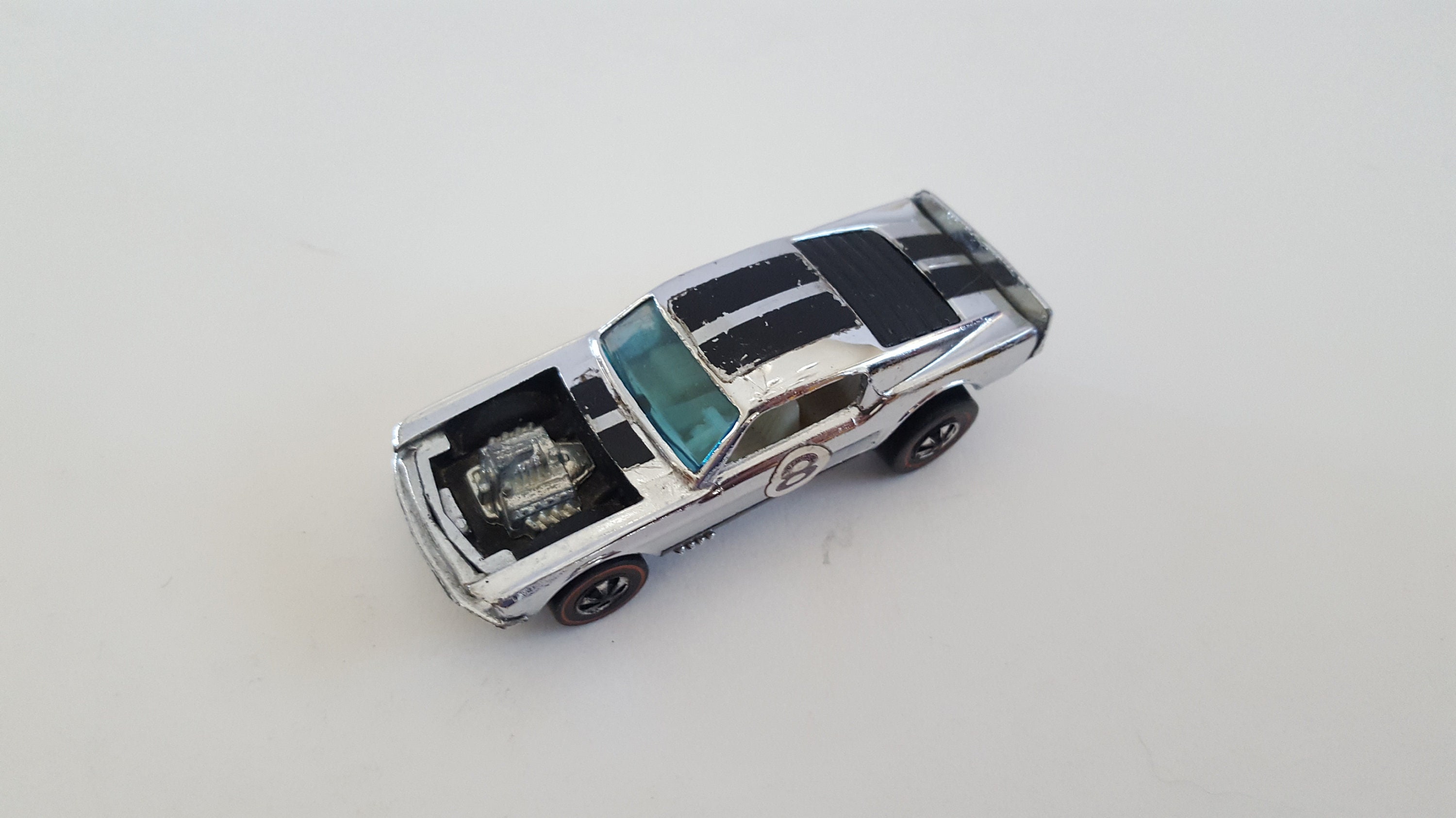Hot Wheels Redline 1969 Boss Hoss Silver Auto Giocattolo Cromata - Foto 8