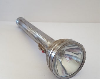 Vintage 1963 Hilco 5 D Cell Flashlight: Sportsman Style, Photography Prop