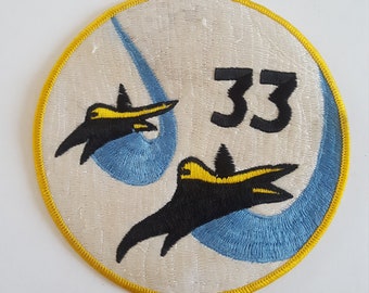 Vintage circa1980's United States Air Force Cadet Squadron 33 King Ratz embroidered patch