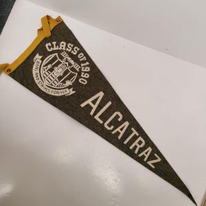 その他 50s alcatraz prison souvenir pennant Alcatraz Pennant - Etsy
