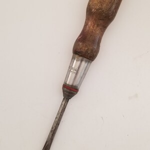 Vintage Stanley flathead screwdriver, dates to early 1930&#39;s stepped ferrule and insulator cleaned a bit
