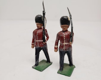Vintage 1960's Britains Ltd. Cast lead figures Grenadier Guards marching