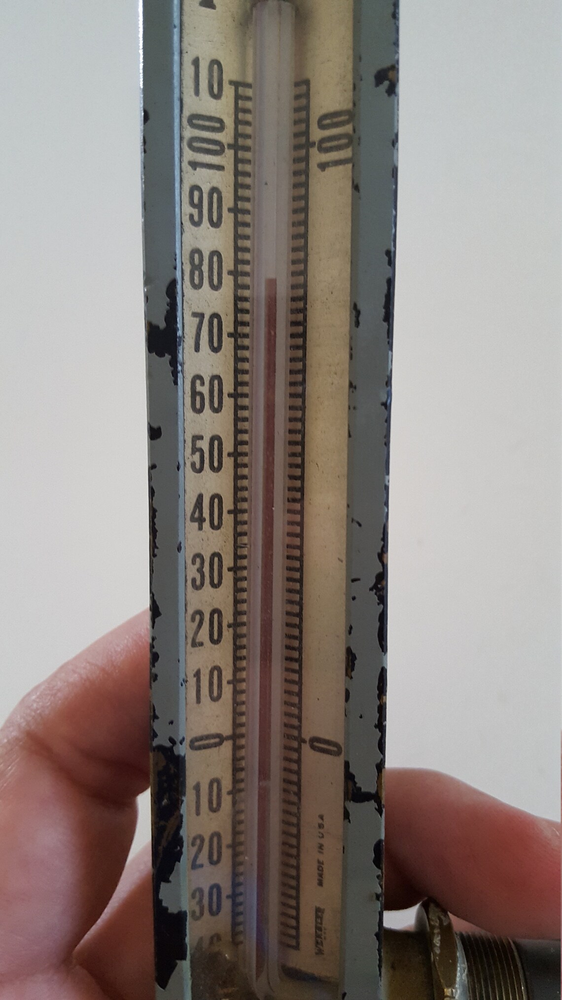 Vintage 1950's Weksler Thermowells Metal Case Thermometer Etsy