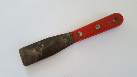 Vintage Circa 1955 Red Devil P23F flexible 1 1 4 Putty Knife Red