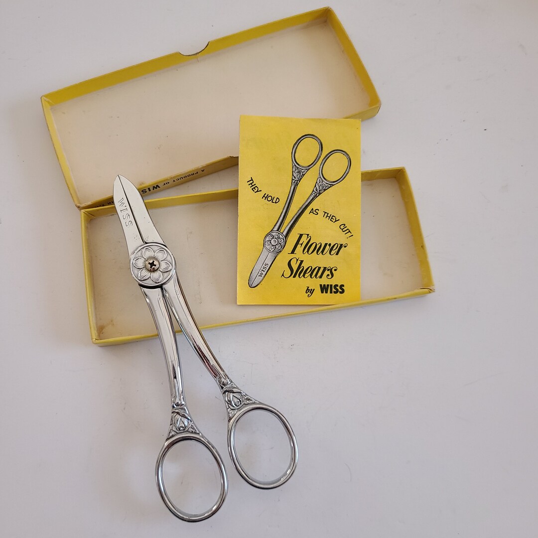Vintage 1960's Wiss No. FH4 Flower Shears USA, Florist Shears Needs