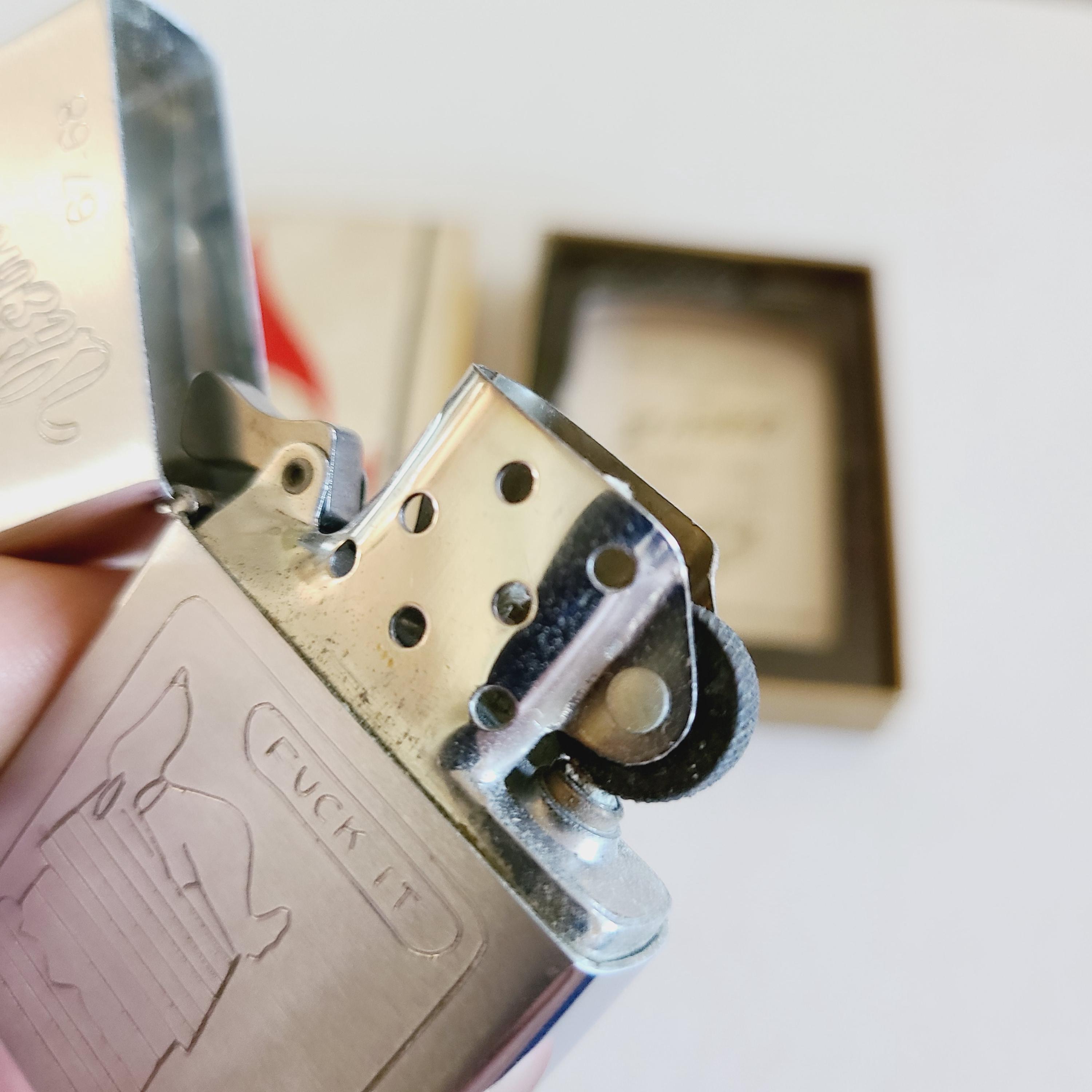 Vintage 1967 Zippo Lighter: Vietnam Snoopy Engraving, Original Box