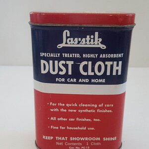 Vintage 1960s Las-stik Dust Cloth: Auto Collectible PC-15