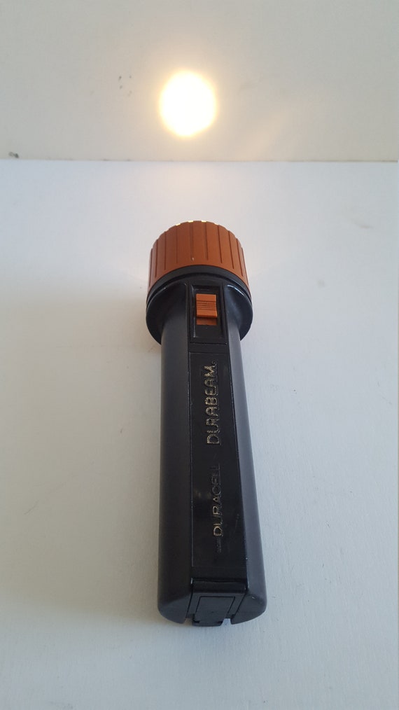 Ancienne Lampe De Poche Durabeam Duracell - 2 Faces Réglable - Années 70 - Rare Et Complète - Occasion