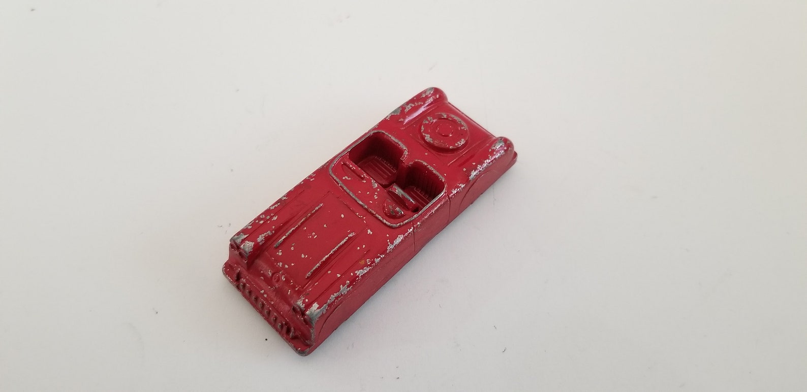 Vintage 1950's Midgetoy Convertible Toy Car, Chippy Red Paint in Good ...