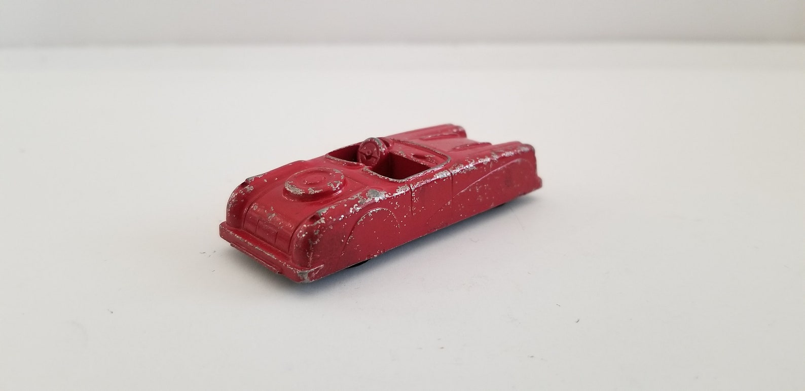 Vintage 1950's Midgetoy Convertible Toy Car, Chippy Red Paint in Good ...