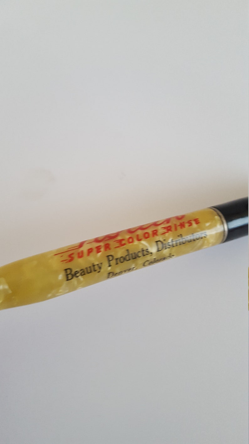 Noreen Super Color Rinse Beauty Products Vintage circa 1953 advertising mechanical pencil by Ritepoint Distributors Denver Colorado