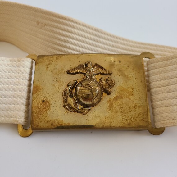 Coat Nco Dress Blue Belt Buckle Vintage USMC Duty Belt: WWII Era Buckle,  Marine Veteran Estate