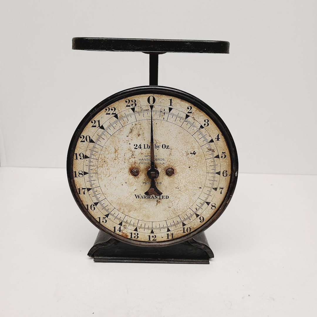 Antique Hanson Bros.mfg.co U.S. Family Scale 24lbs by OZ 1898