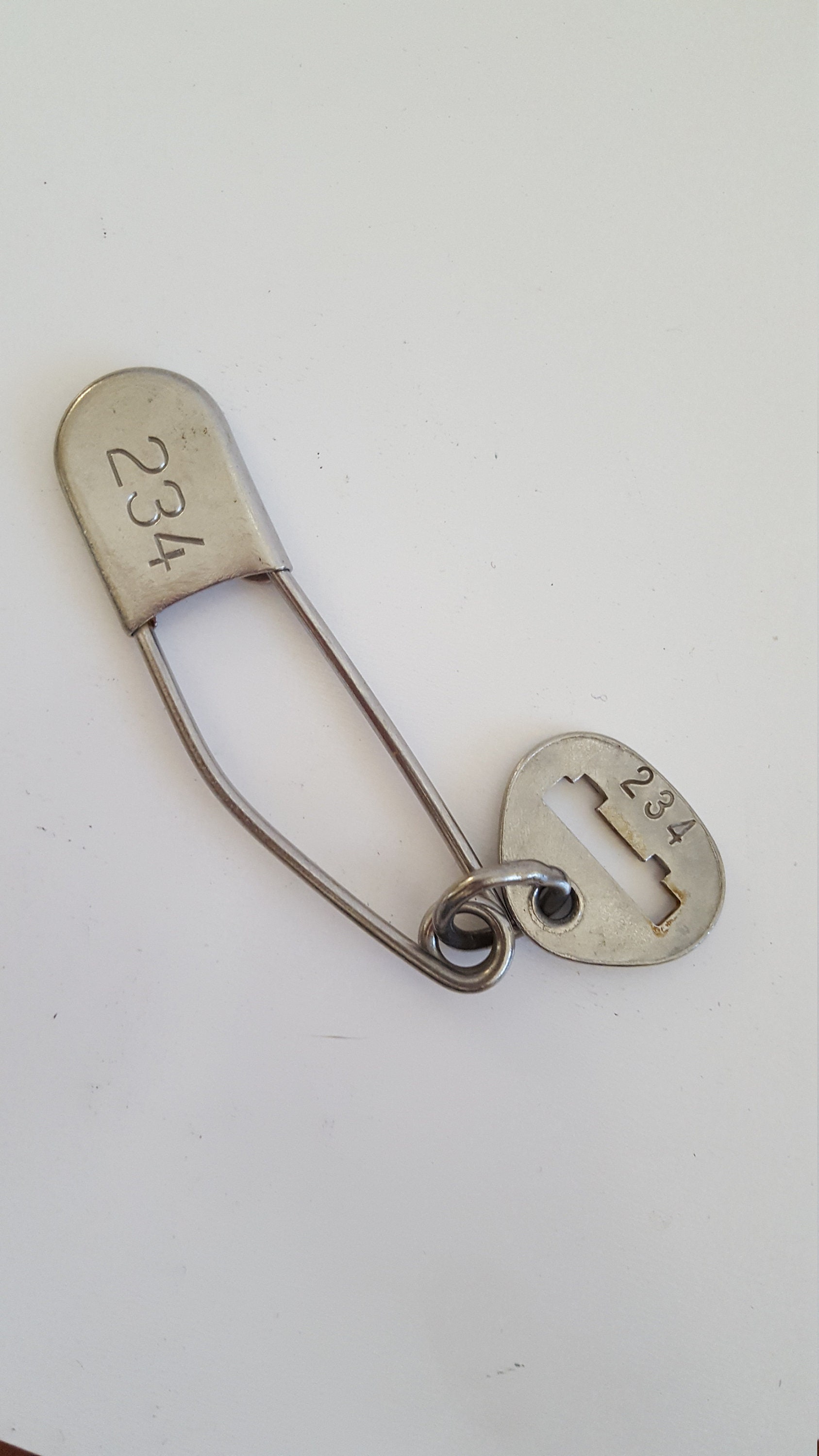 Numbered Safety Pin - Etsy
