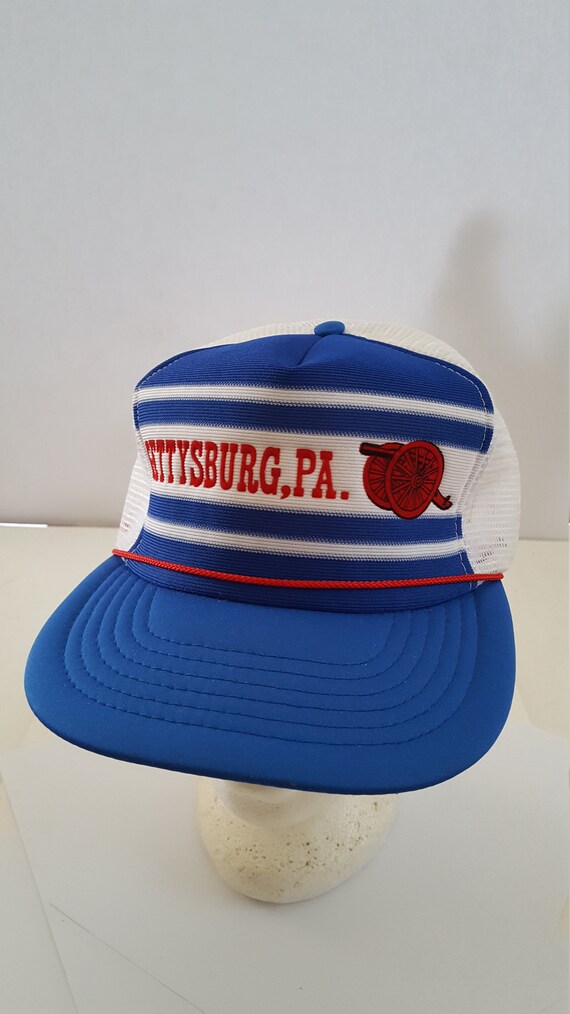 Vintage circa 1980's souvenir snapback mesh truck… - image 1