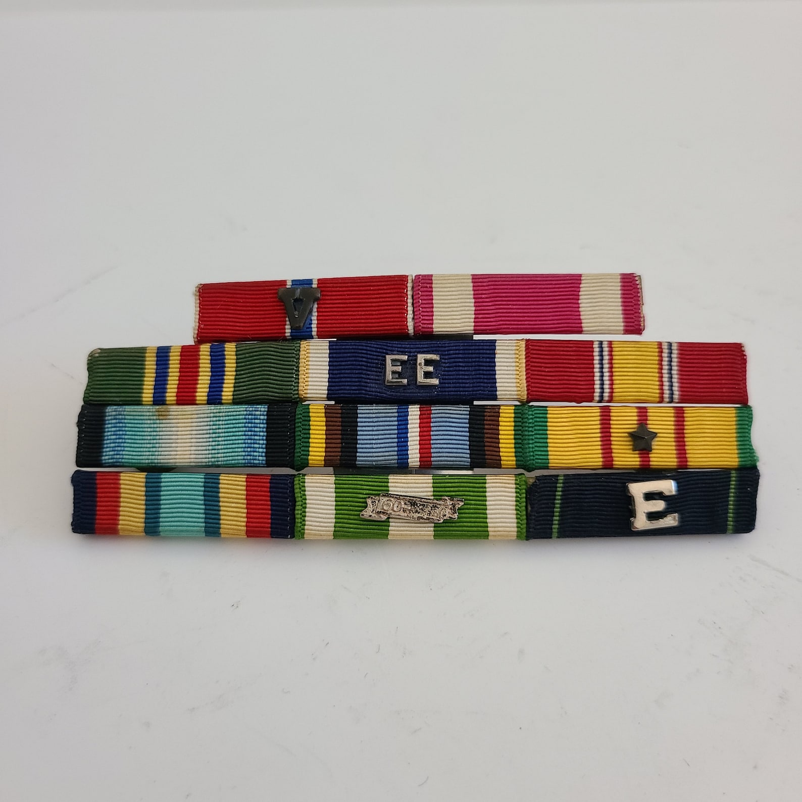 Cubi Point Bar Vintage US Navy Captain Ribbon Bar Collection: Bronze Star W/valor - Etsy