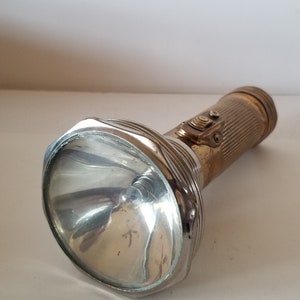 Vintage Soviet Eveready Flashligh Retro Lantern Hand Torch