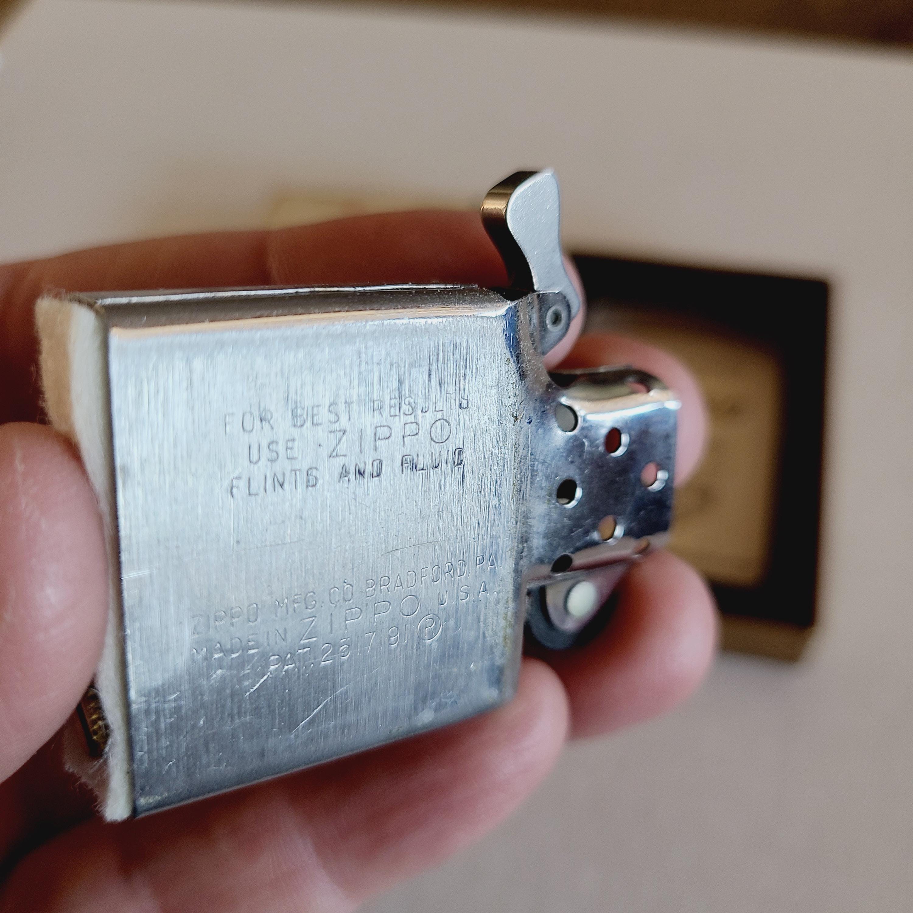 Vintage 1967 Zippo Lighter: Vietnam Snoopy Engraving, Original Box