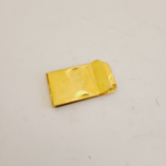 Vintage 1970's gold plated brass money clip " Cas… - image 3