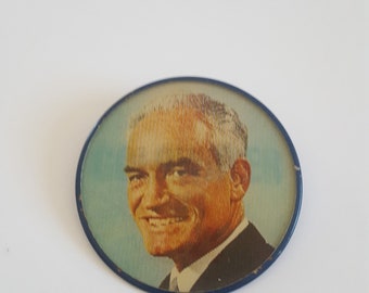 Vintage 1960's Presidential Campaign button Vari-Vue style, Barry Goldwater, Goldwater in '64