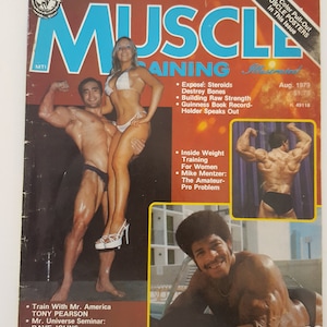 Vintage August 1979 Dan Lurie&#39;s Muscle Training Illustrated magazine, bodybuilding and physiques