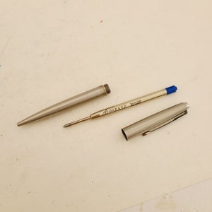 Vintage 1979 Parker Ballpoint Pen - Stainless Steel - Made in England ...