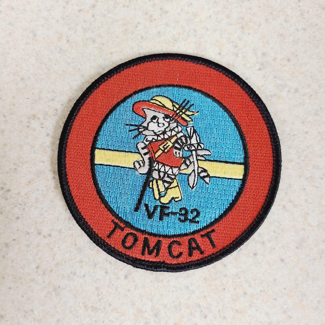 Vintage F-14 Tomcat Embroidered Patch: VF-32 Fighting Swordsmen - Etsy