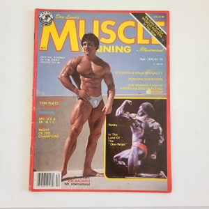Vintage December 1979 Muscle Training Illustrated Magazine: Dan Lurie, WBBG, Color Poster