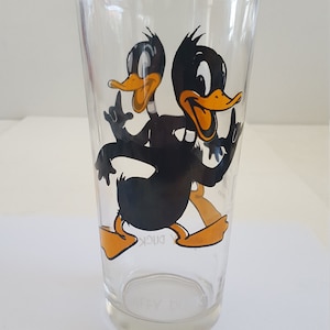 Vintage 1973 Pepsi Collector glass Warner Brothers Daffy Duck, Brockway glass