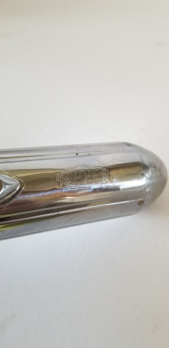 Lampe de poche vintage années 60 7 Ray-O-Vac Sportsman chrome côtelé