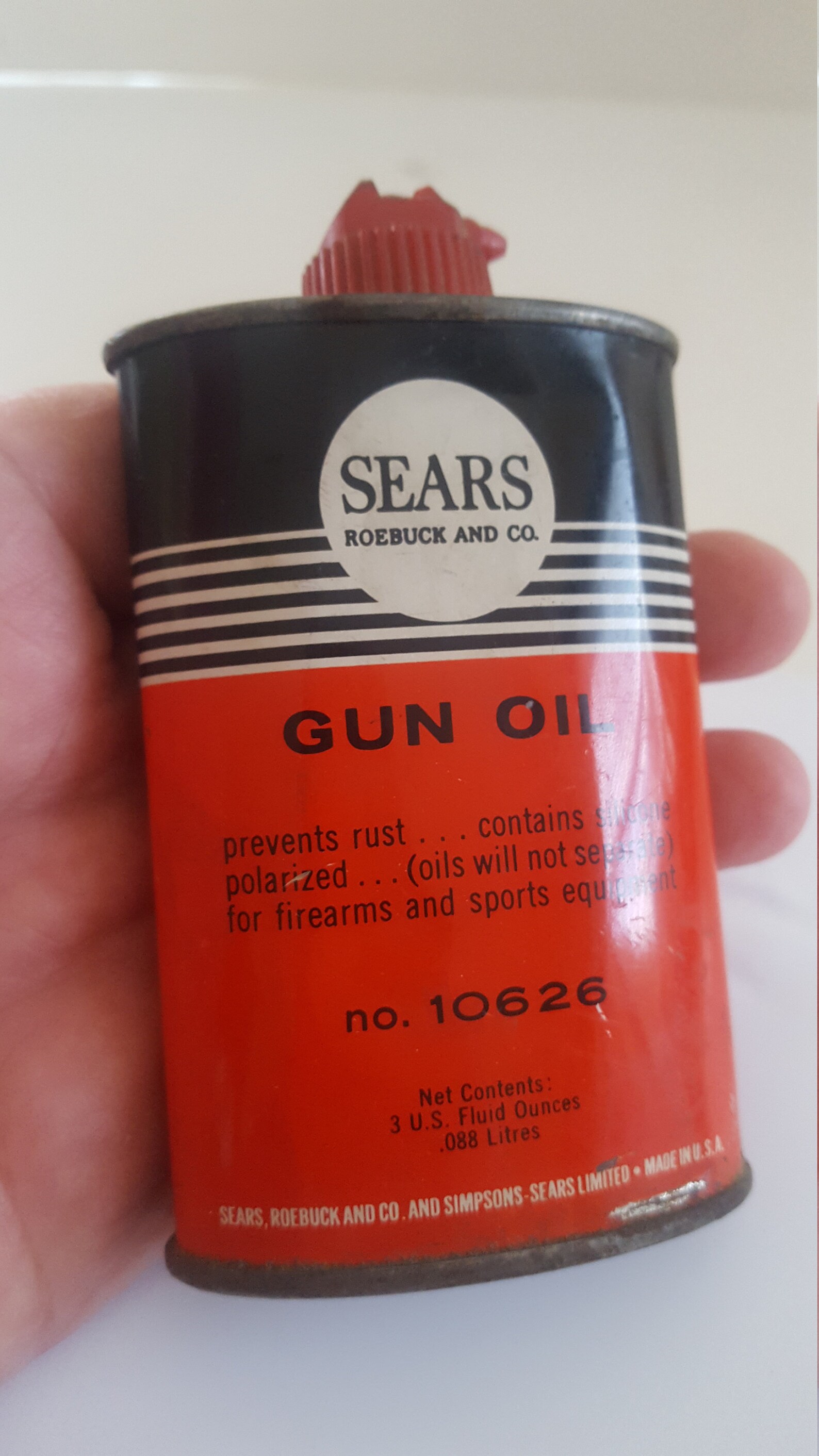 Vintage early 1960's Sears Roebuck and Co Gun Oil can Etsy