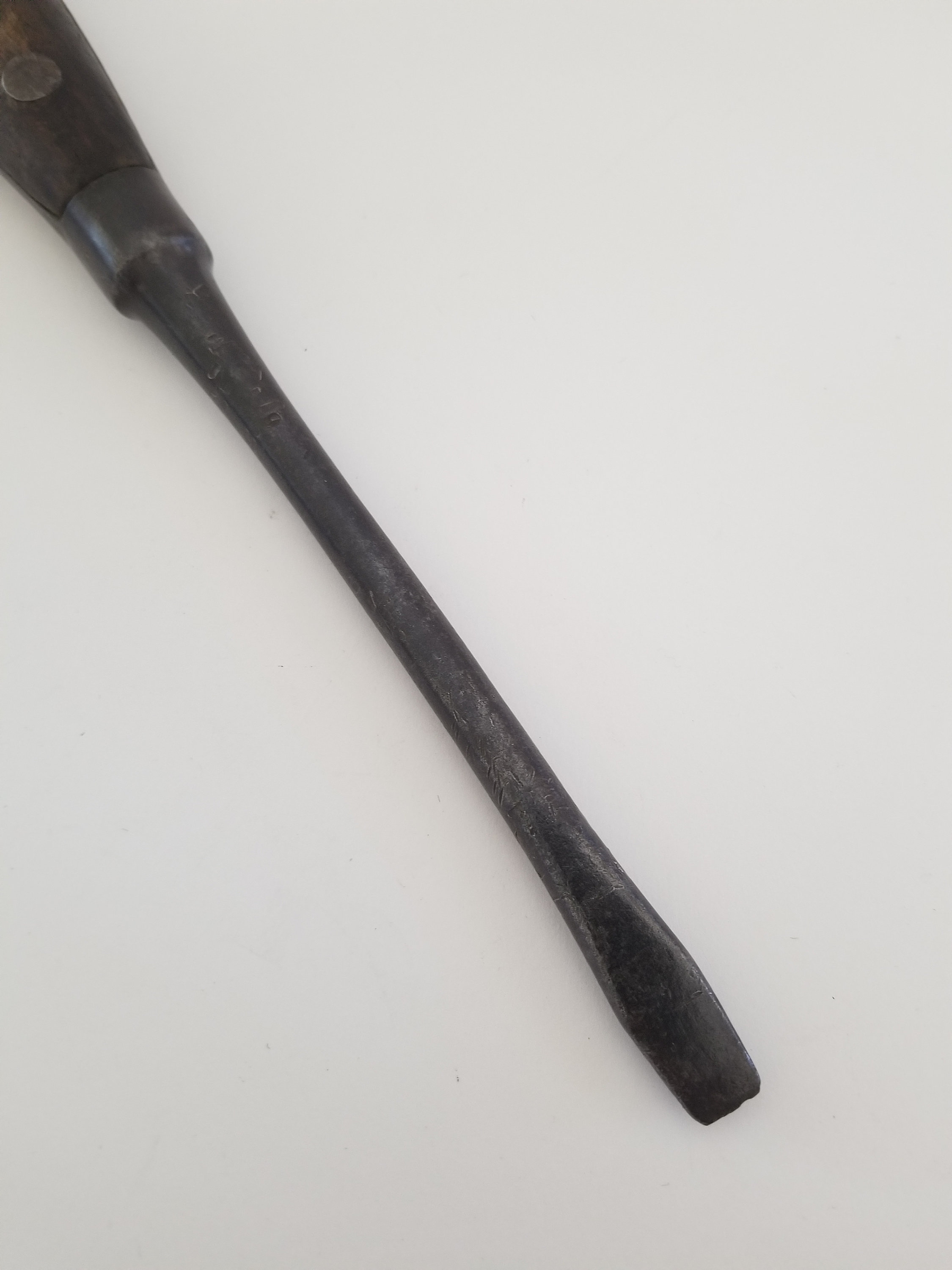 Antique Perfect Handle Screwdriver, Flathead, Unmarked Well Used Tool ...